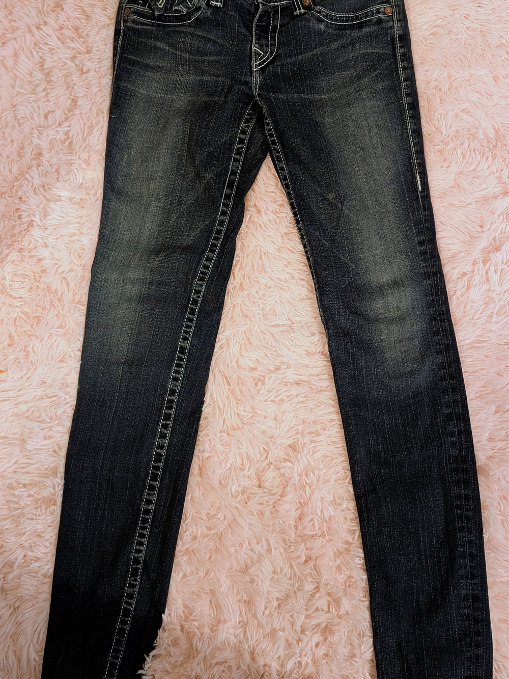 True Religion Women's Skinny Jeans in Dark Wash